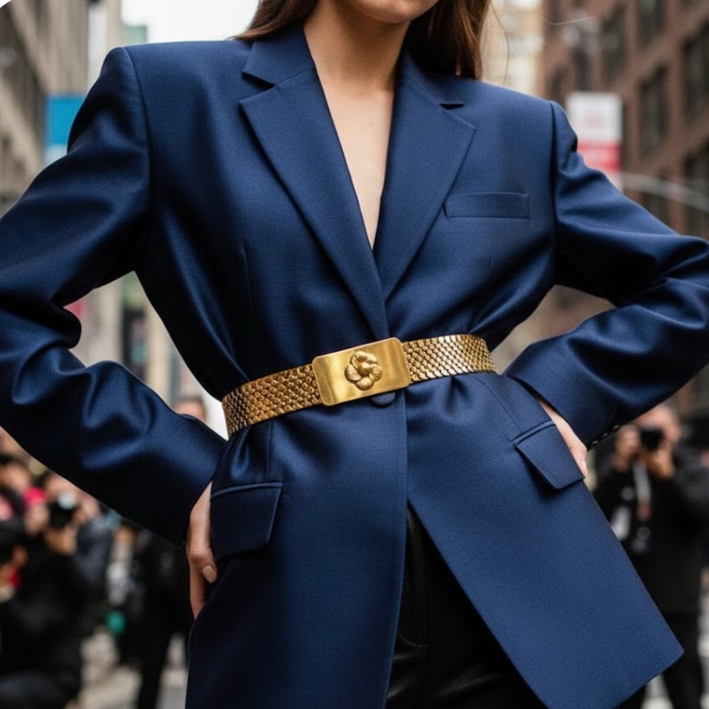 Gold Metallic Belt